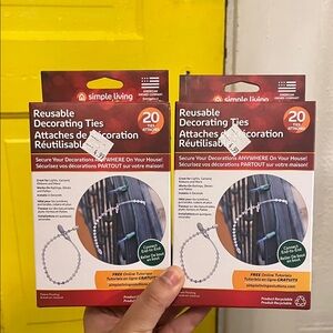 Reusable Decorating Ties - White